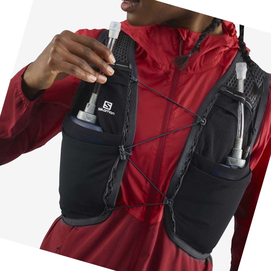 Salomon ACTIVE SKIN 8 Running Packs Női Fekete | HU 3347JPQ